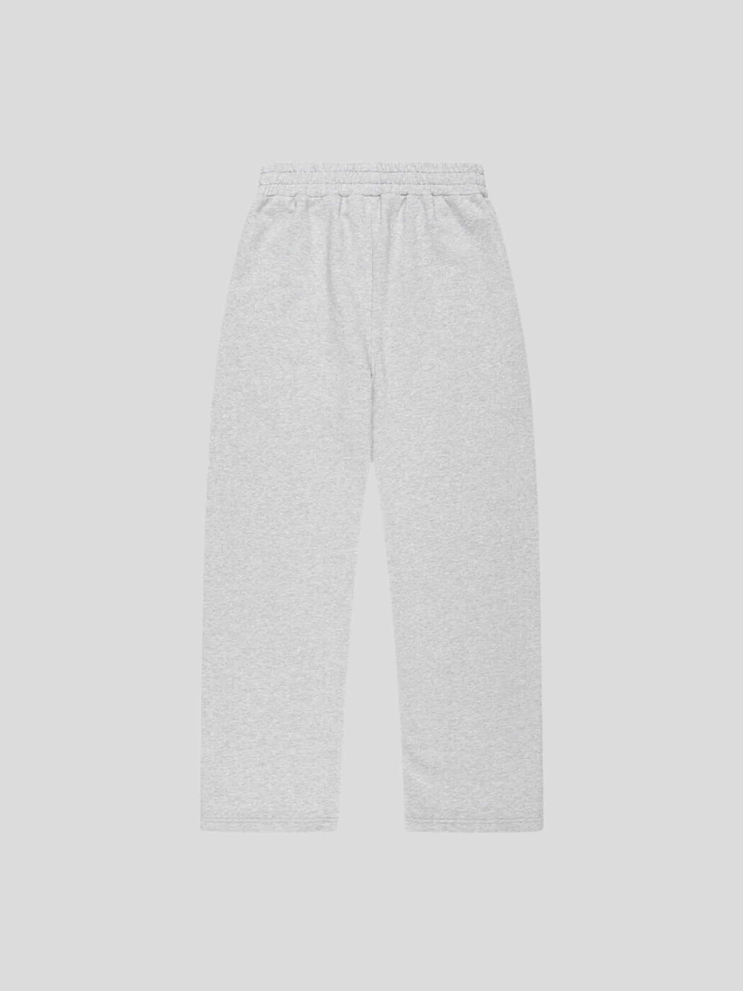 Back view of REMNANT. LIMITED oversized grey sweatpants – minimal streetwear design