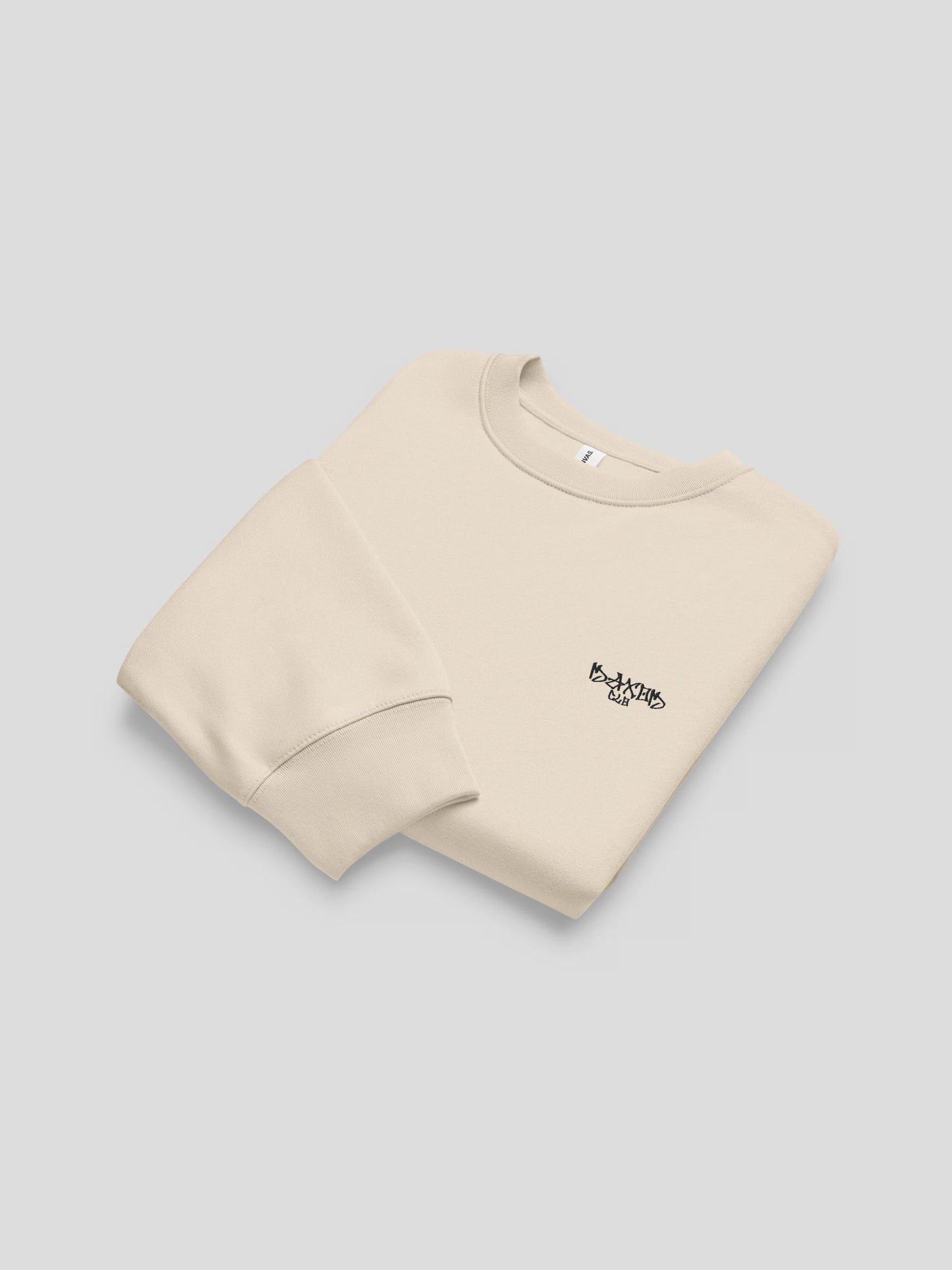 folded echo dust beige luxury streetwear sweatshirt
