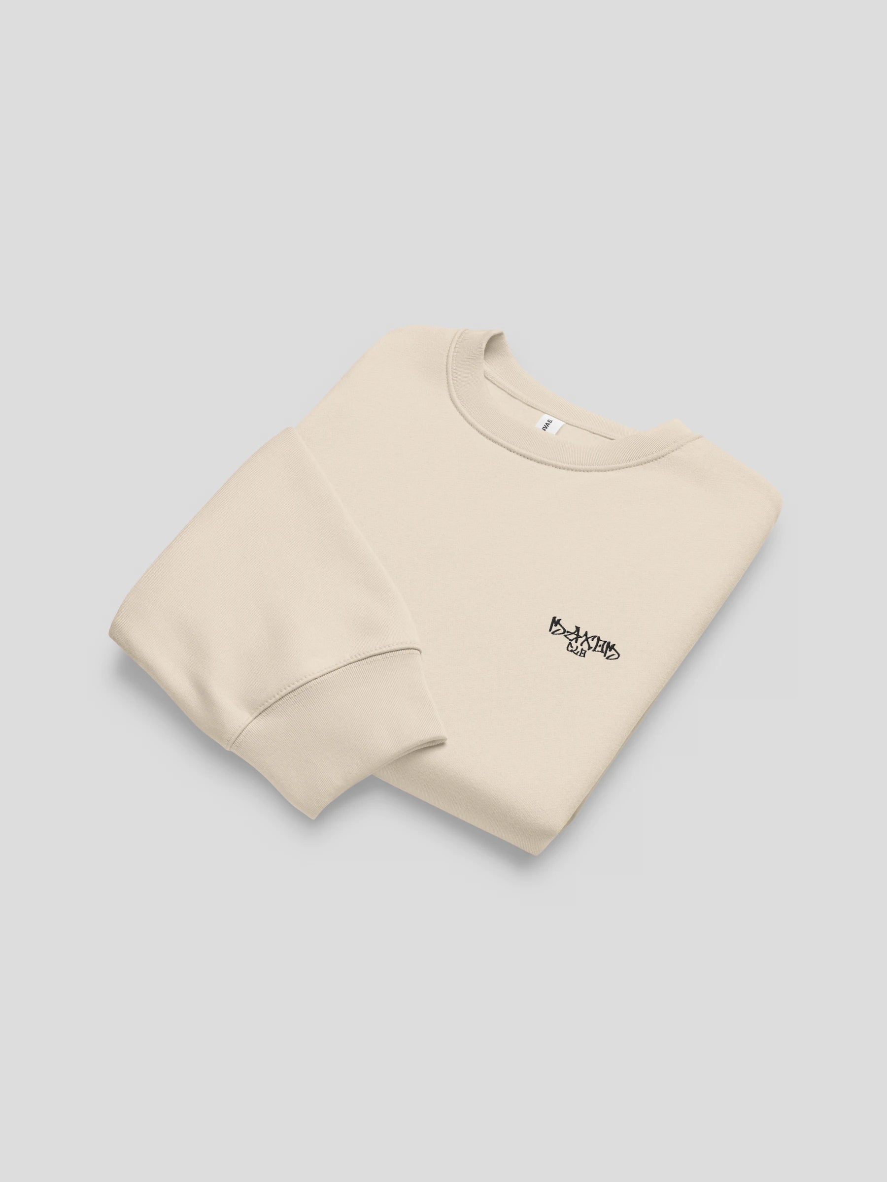 folded echo dust beige luxury streetwear sweatshirt