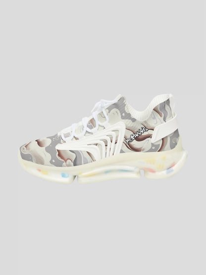 Outer left profile of MENS REMNANT. GHOST futuristic streetwear sneaker