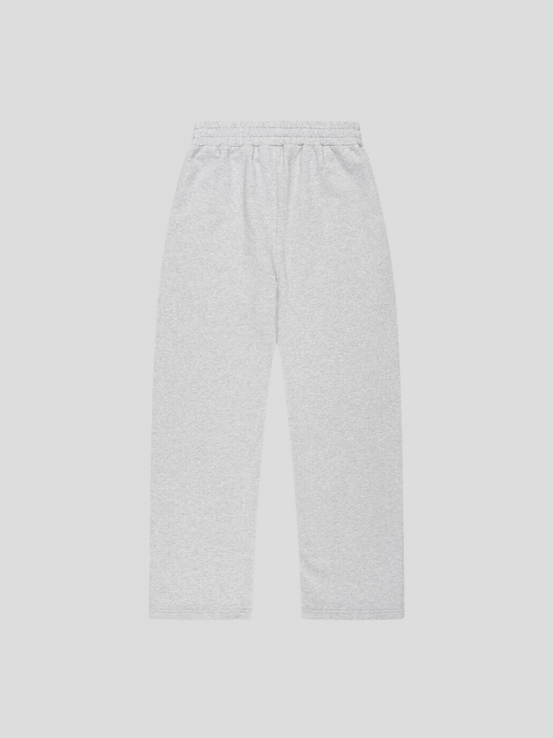 Back view of REMNANT. LIMITED oversized grey sweatpants – minimal streetwear design