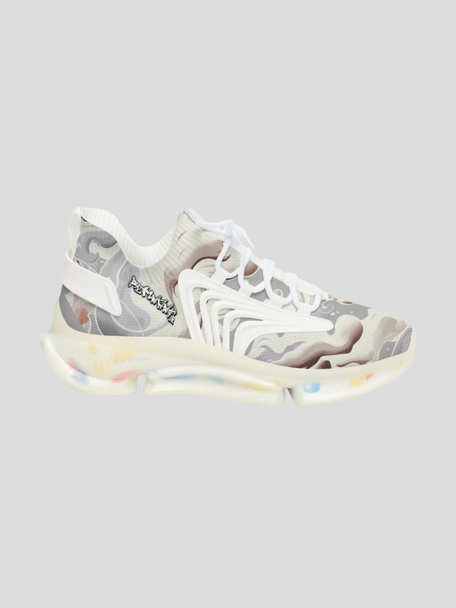 Outer right side WOMENS REMNANT. GHOST sneaker – minimalist smoke design